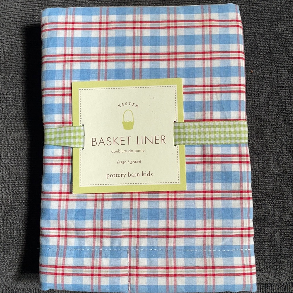 Pottery Barn kids basket liner NWT